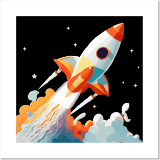 Space Exploration Odyssey - Journey Beyond the Stars Posters and Art